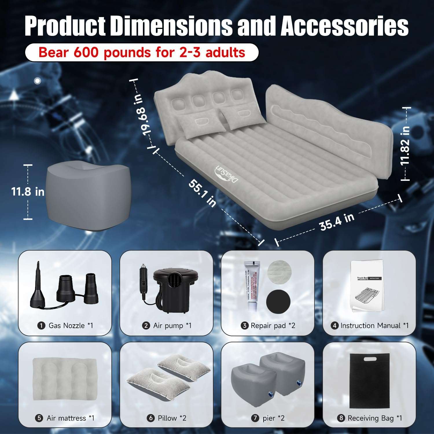 Roadline Backseat Air Mattress