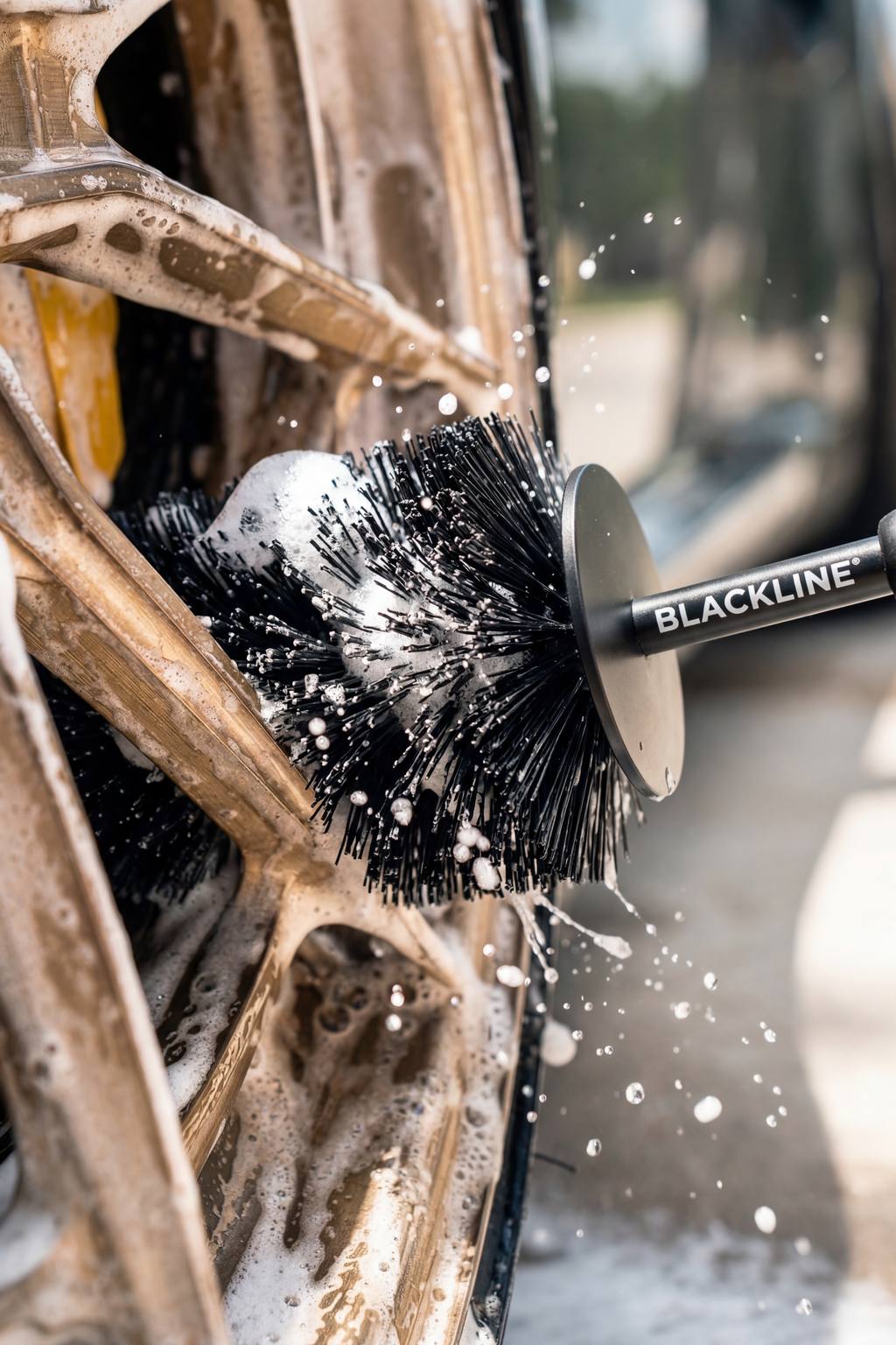 Deep-Clean Wheel Barrel Brush