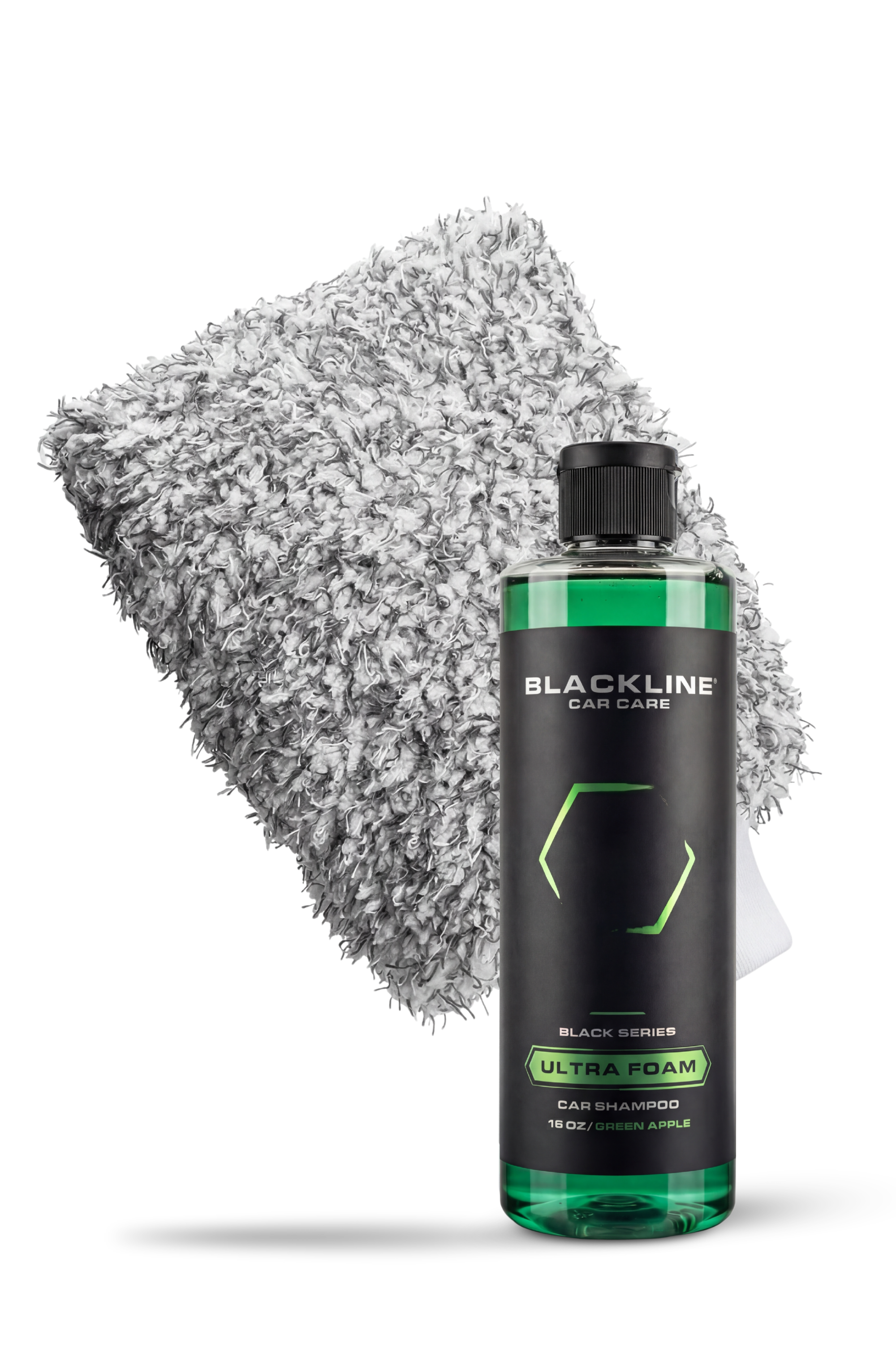 BLACKLINE® Plush Microfiber Wash Mitt